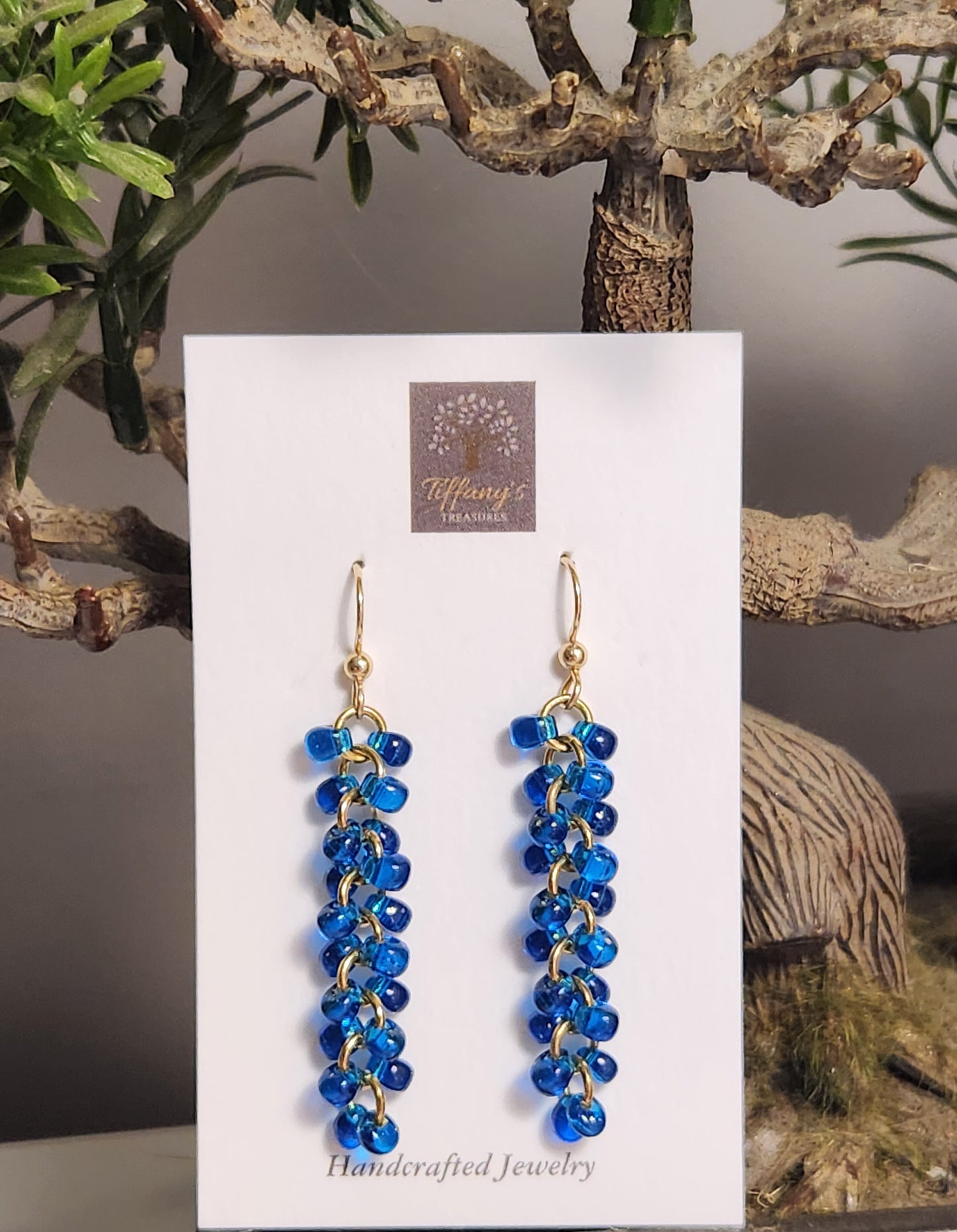 Colbalt Dewdrop earrings