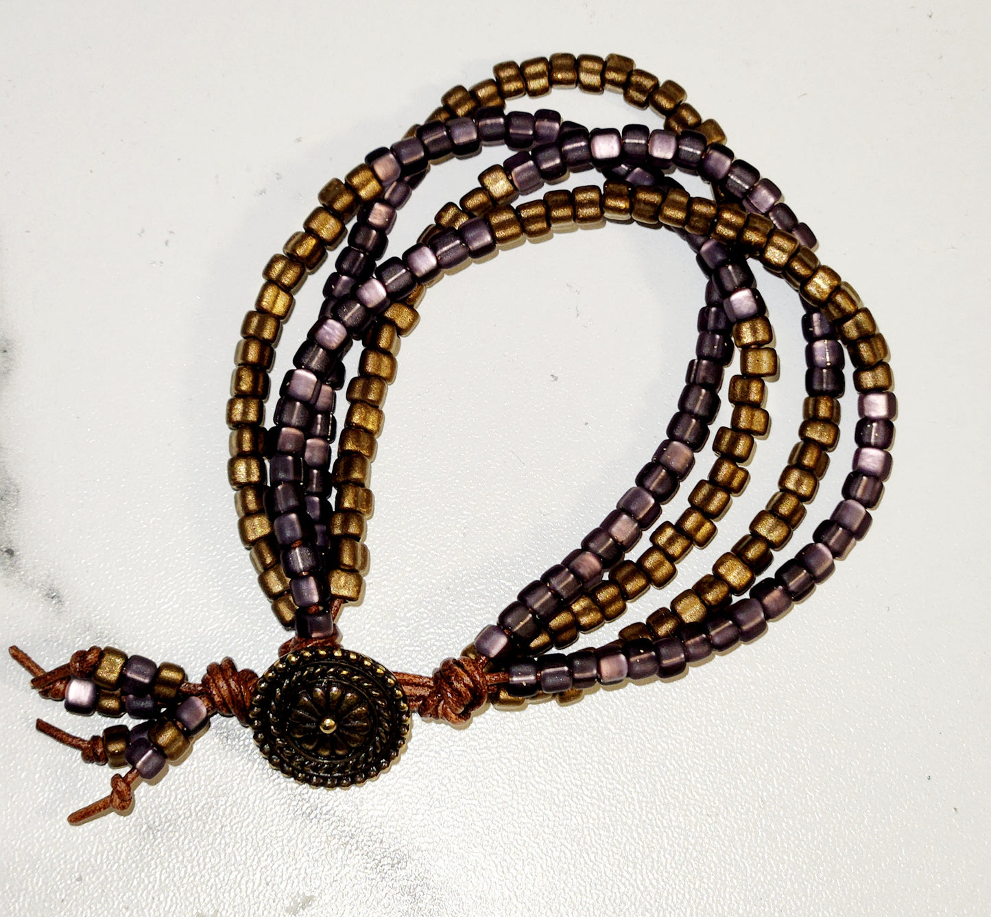 Plum & Bronze braclet