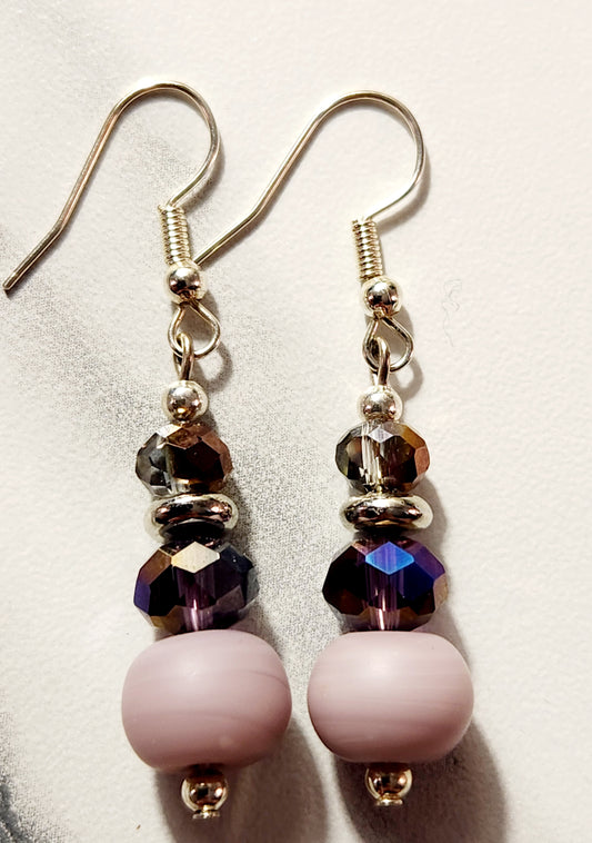 Lavender Plum earrings