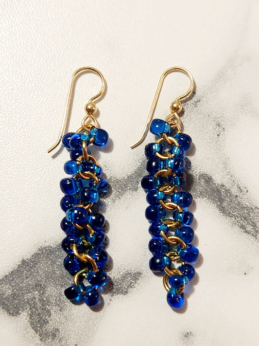 Colbalt Dewdrop earrings