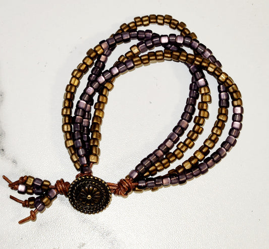 Plum & Bronze braclet
